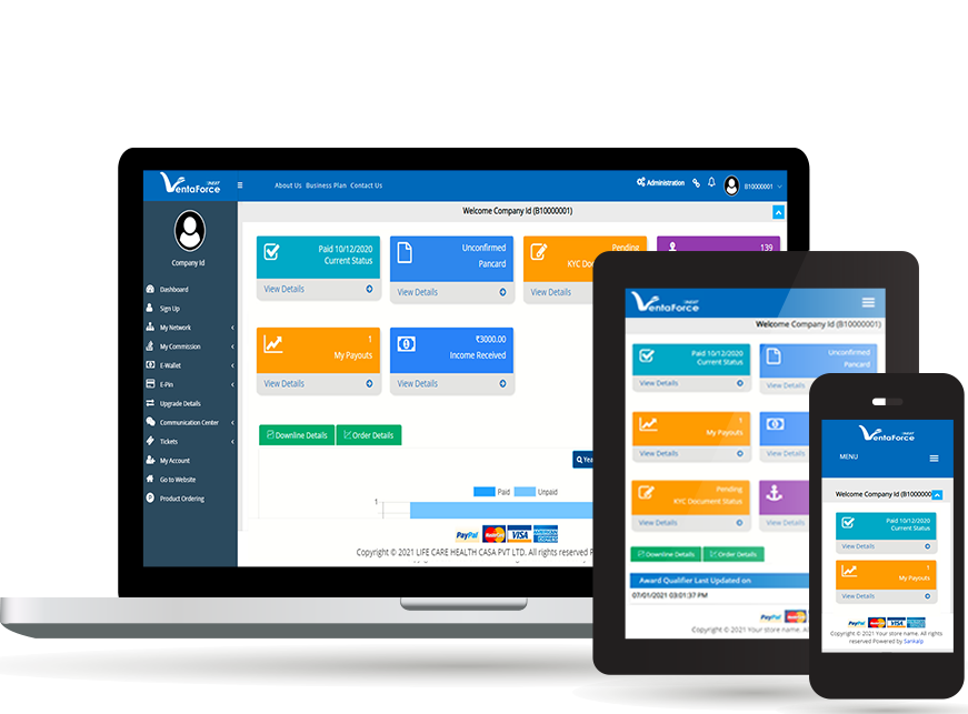 MLM Dashboard Preview